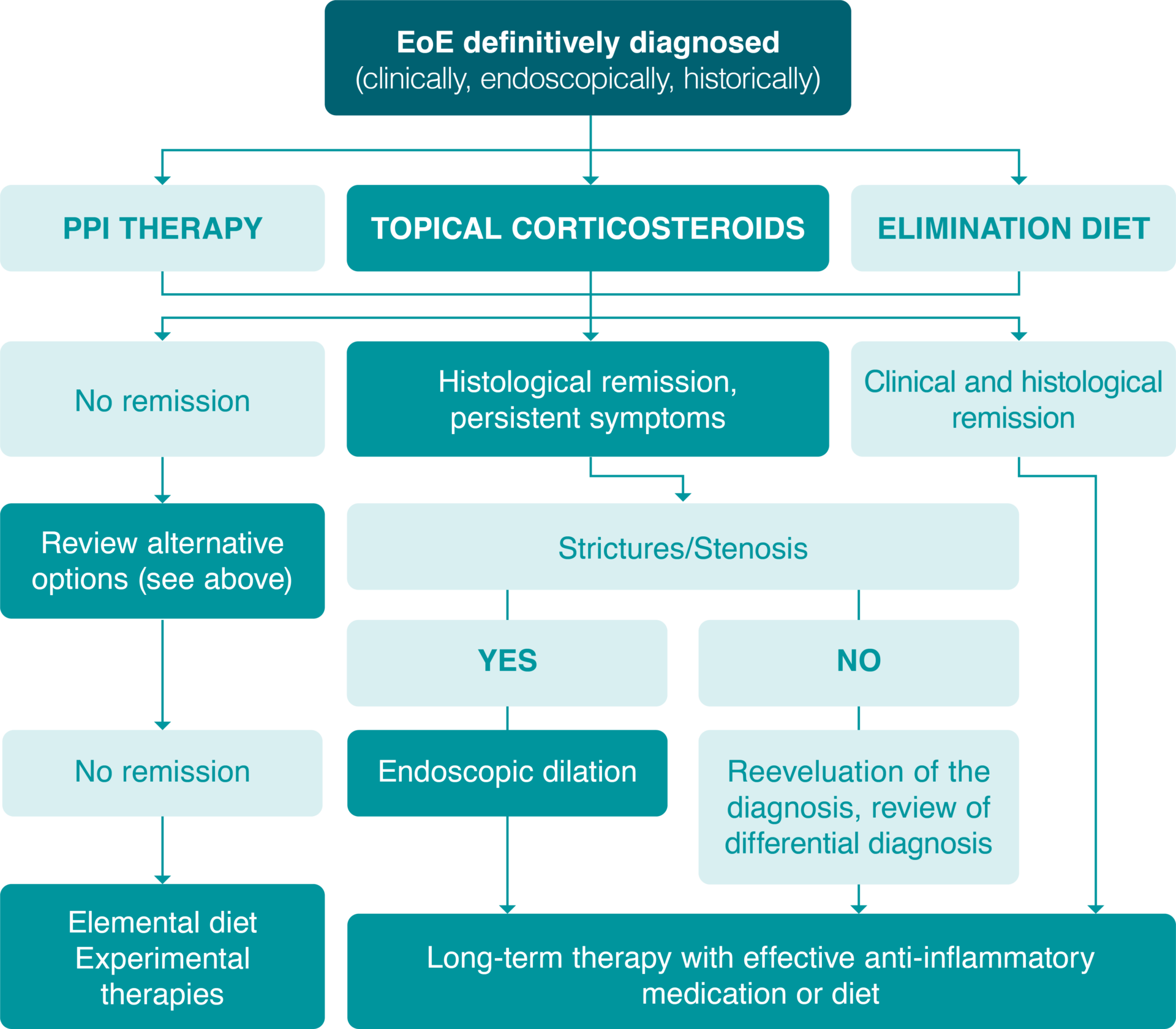 Treatment options of Eosinophilic Esophagitis (EoE) - EoE